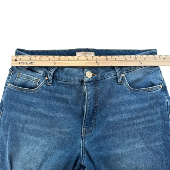 KUT From The Kloth Womens Meg Fab AB Wide Leg High Rise Jeans Size 8 Blue Denim - Picture 5 of 10